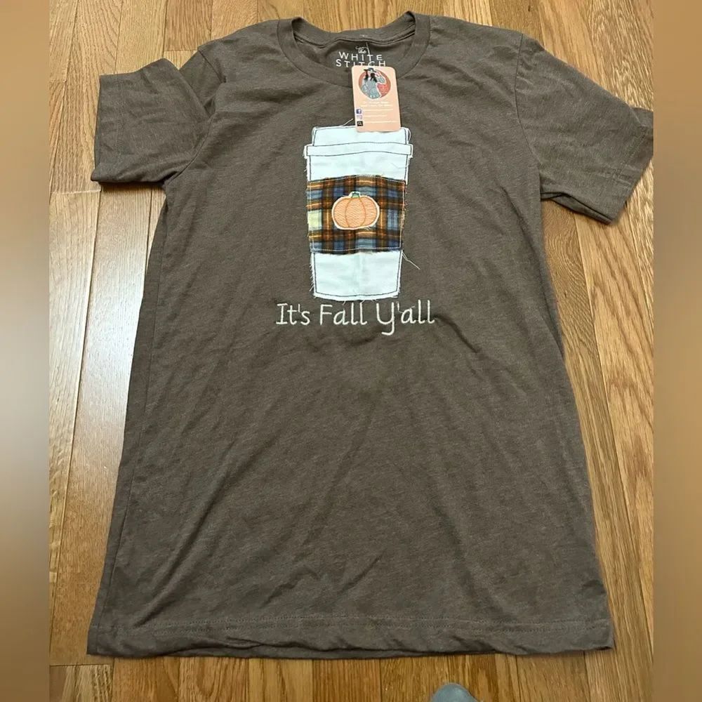 It’s Fall Y’all Pumpkin Spice Coffee Tshirt NWT